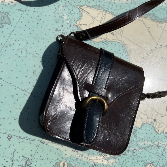 Vintage Mini Leather Bag Made in Italy - Picture 1 of 5